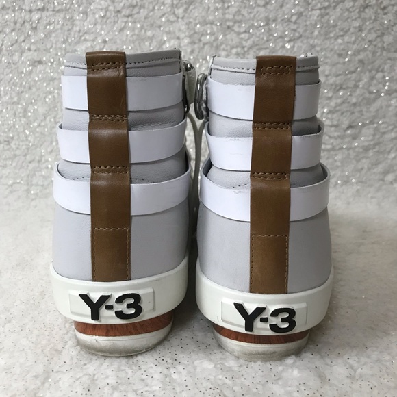 Adidas Y-3 TRINN White Sneakers, Sz US 6.5 / UK 5 - Picture 5 of 8